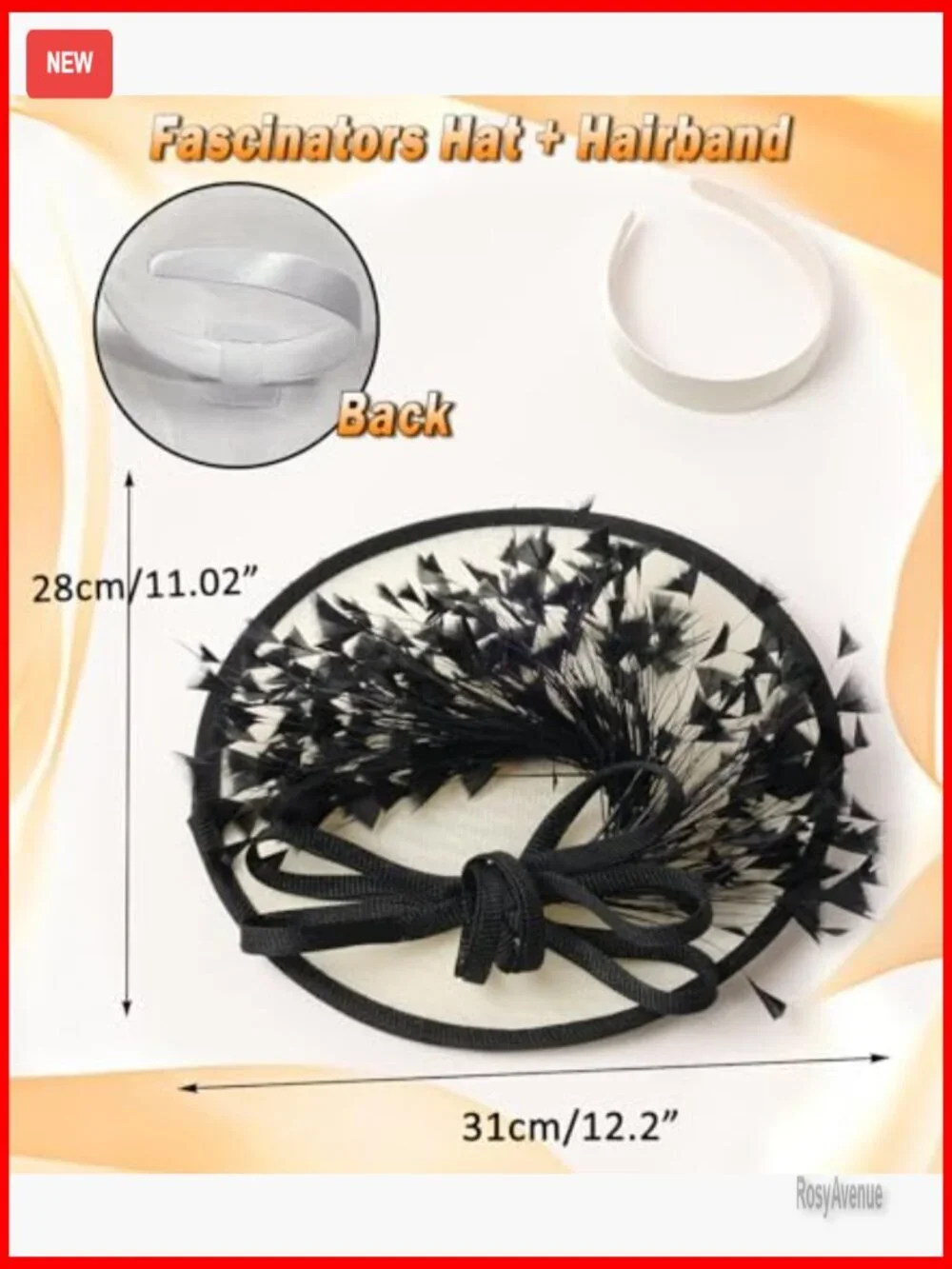 Elegant Fascinator Hat with Flower Mesh Feathers for Weddings Derby Tea Party
